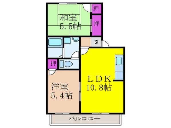 ガーデンハイツの物件間取画像